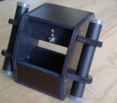 Spinning and echo sounder holder small No. 2 with metal pipes (LWH 320x190x240)