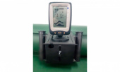 Stand for fish finder with rod holder plastic