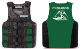 Life jacket MISHIMO PRO Premium quality Black-green