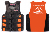 Life jacket MISHIMO PRO Premium quality Black-orange