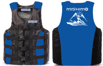 Life jacket MISHIMO PRO Premium quality Black-blue