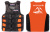 Life jacket MISHIMO PRO Premium quality Black-orange