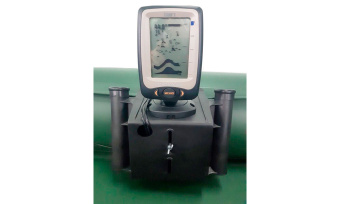 Stand for fish finder with rod holder plastic