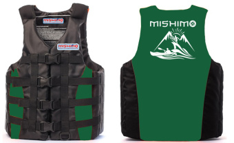 Life jacket MISHIMO PRO Premium quality Black-green
